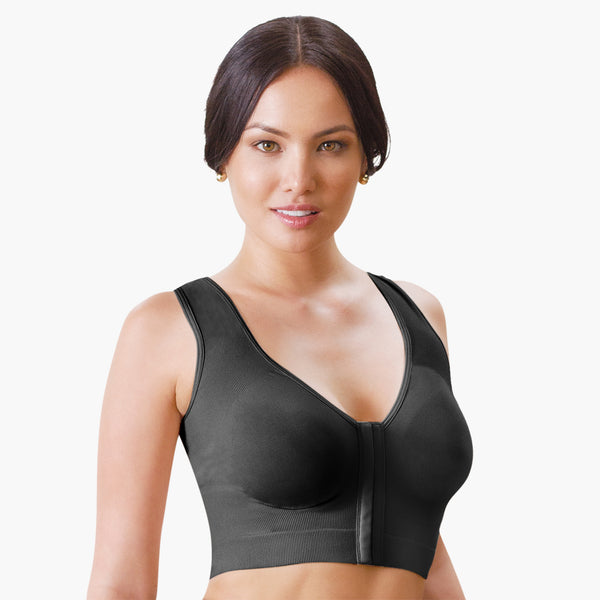 Annette’s Post Surgical Front Close Longline Recovery-Sleep-Leisure Bra -  WL0010BR